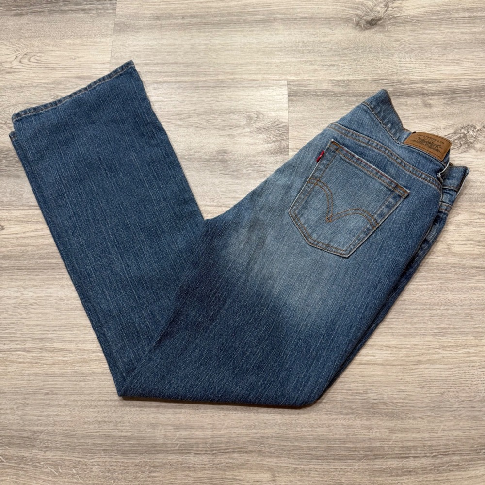 Levis 515 Boot Cut Jeans Womens 8S Medium Wash Denim Mid Rise Blue Pants